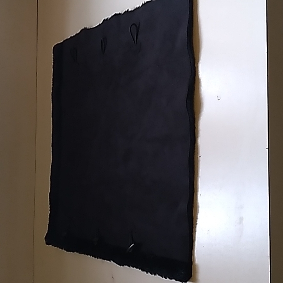 European black vegan suede and fur leg warmers - Picture 7 of 11